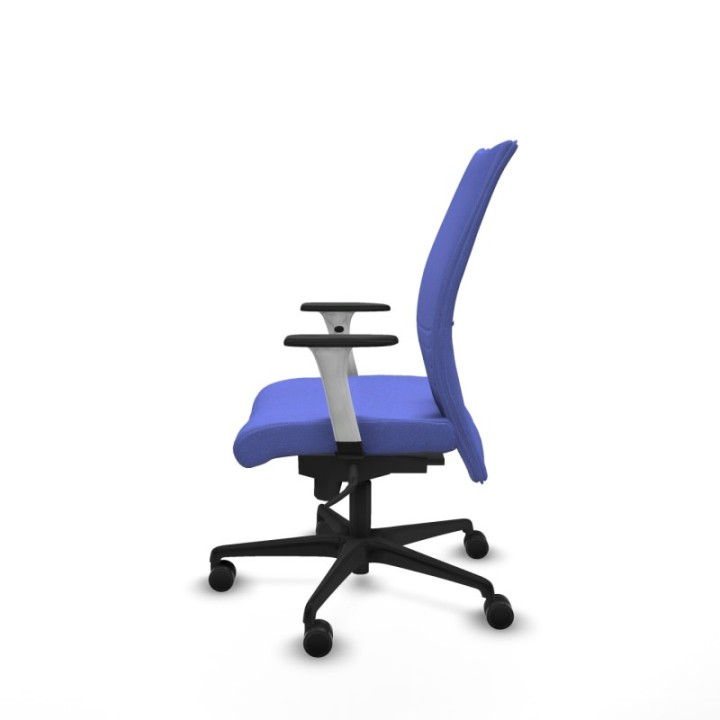 Albacete confidente sincro bali azul claro brazos 1D blancos base nailon ruedas 65 mm nailon