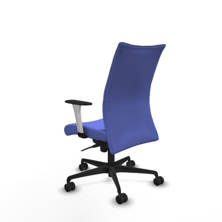 Albacete confidente sincro bali azul claro brazos 1D blancos base nailon ruedas 65 mm nailon