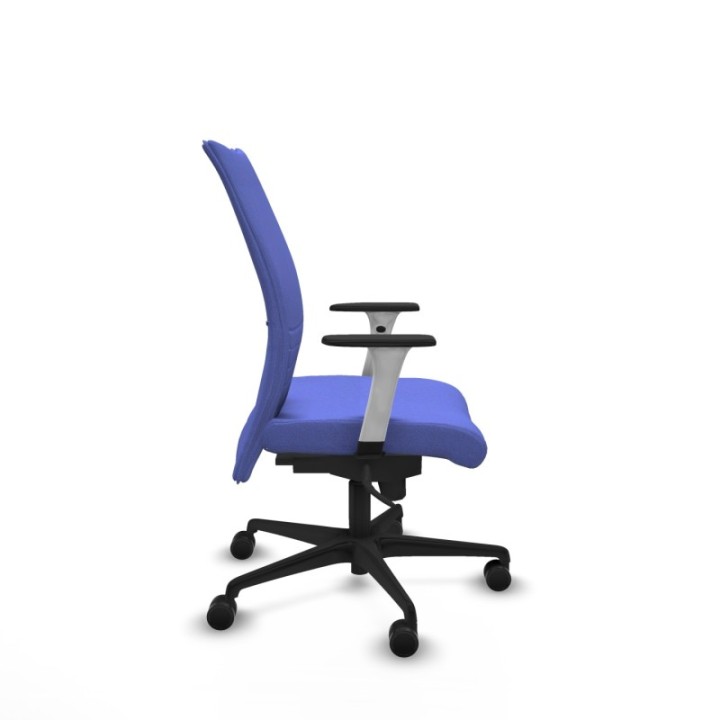 Albacete confidente sincro bali azul claro brazos 1D blancos base nailon ruedas 65 mm nailon