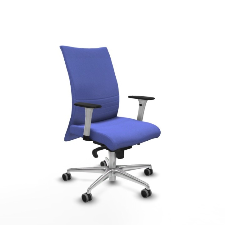 Albacete confidente sincro bali azul claro brazos 1D blancos base aluminio ruedas 65mm engomadas