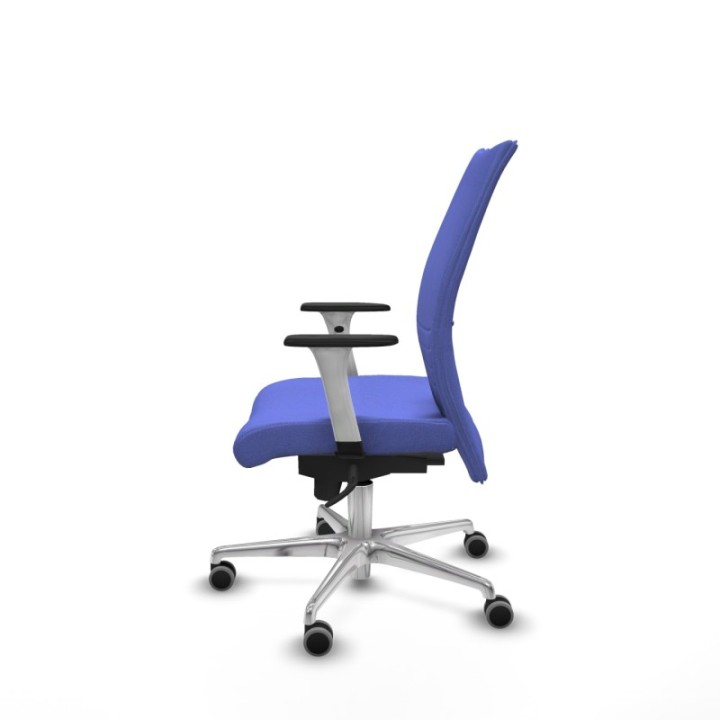 Albacete confidente sincro bali azul claro brazos 1D blancos base aluminio ruedas 65mm engomadas