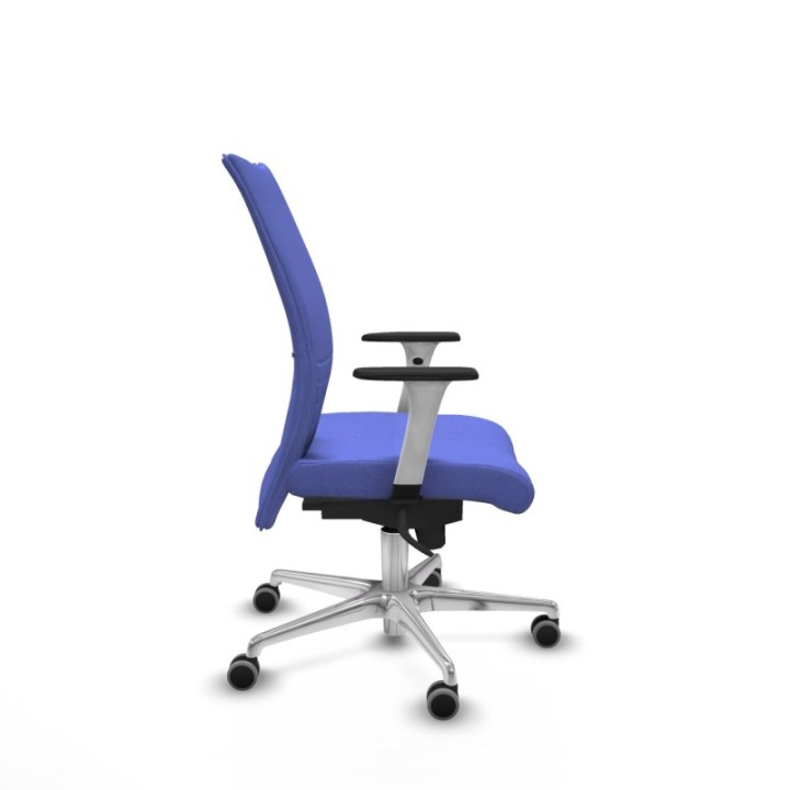 Albacete confidente sincro bali azul claro brazos 1D blancos base aluminio ruedas 65mm engomadas