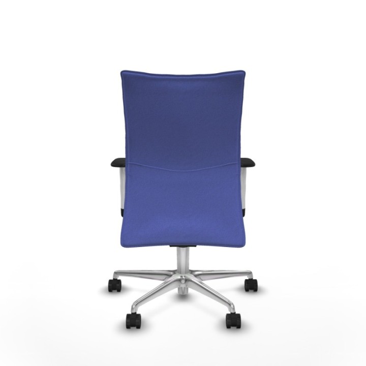 Albacete confidente sincro bali azul claro brazos 1D blancos base aluminio ruedas 65 mm nailon