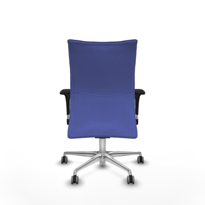 Albacete confidente sincro bali azul claro brazos 1D base aluminio ruedas 65mm engomadas