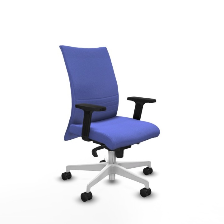 Albacete confidente sincro bali azul claro brazos 2D base blanca ruedas 65 mm nailon