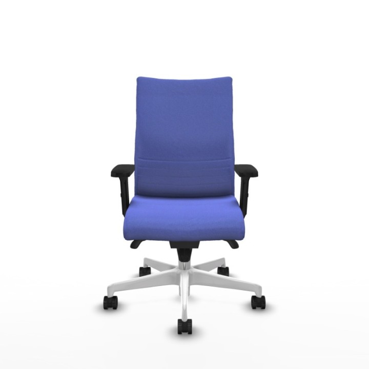 Albacete confidente sincro bali azul claro brazos 2D base blanca ruedas 65 mm nailon