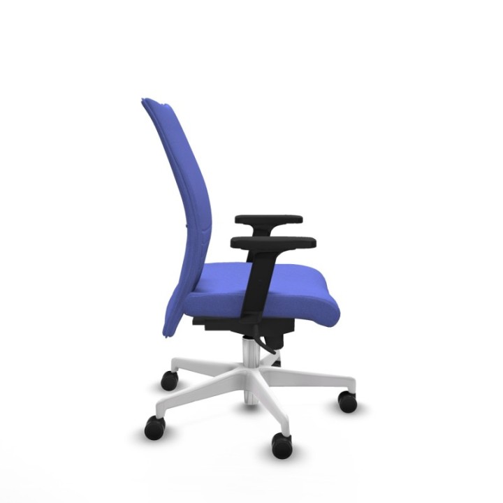 Albacete confidente sincro bali azul claro brazos 2D base blanca ruedas 65 mm nailon