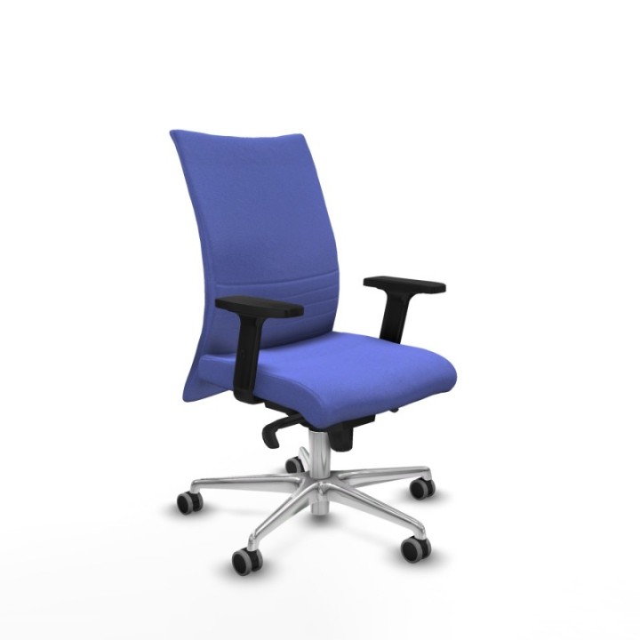 Albacete confidente sincro bali azul claro brazos 2D base aluminio ruedas 65mm engomadas