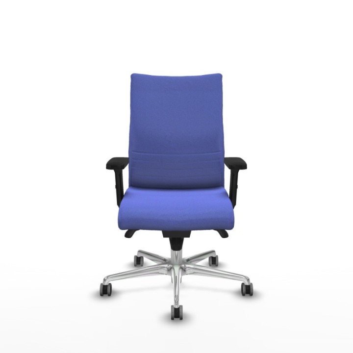 Albacete confidente sincro bali azul claro brazos 2D base aluminio ruedas 65mm engomadas