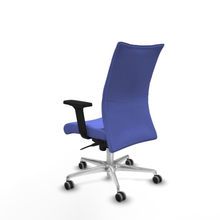 Albacete confidente sincro bali azul claro brazos 2D base aluminio ruedas 65mm engomadas