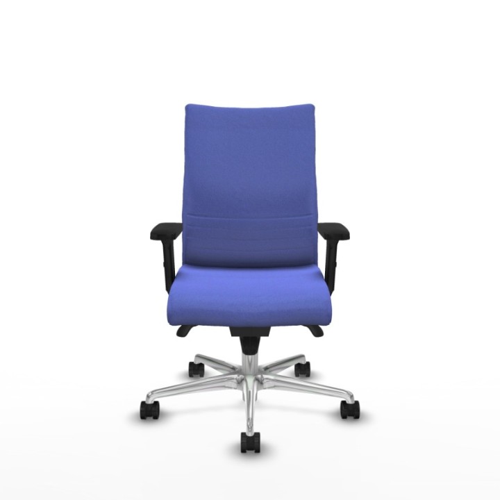 Albacete confidente sincro bali azul claro brazos 2D base aluminio ruedas 65 mm nailon