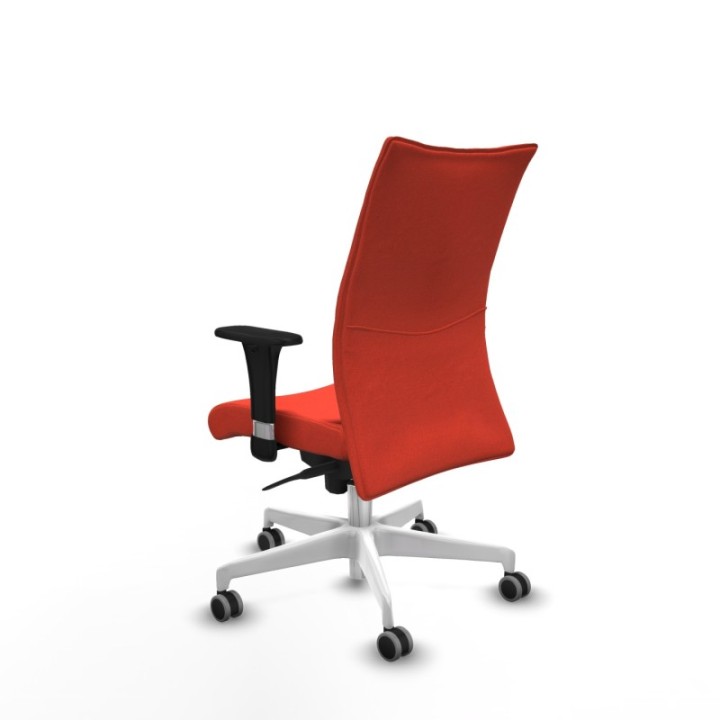 Albacete confidente sincro bali naranja oscuro brazos 1D base blanca ruedas 65mm engomadas