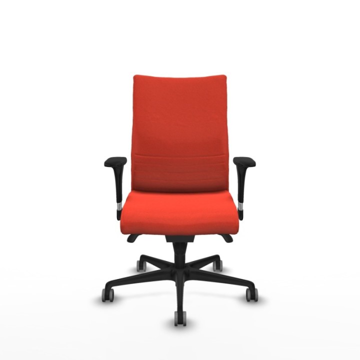 Albacete confidente sincro bali naranja oscuro brazos 1D base nailon ruedas 65mm engomadas