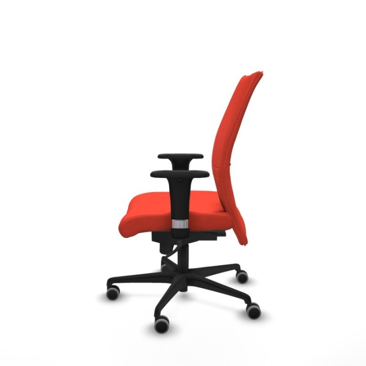 Albacete confidente sincro bali naranja oscuro brazos 1D base nailon ruedas 65mm engomadas