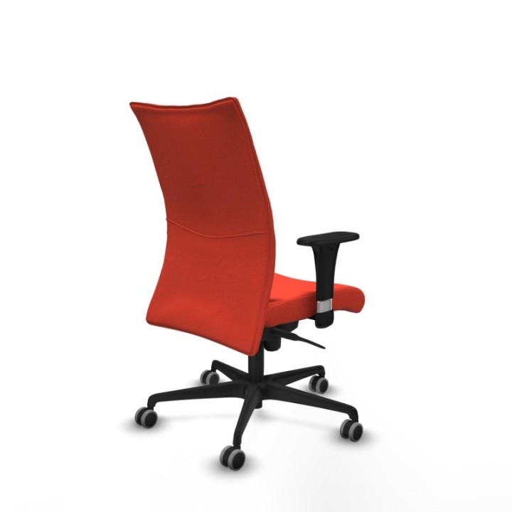 Albacete confidente sincro bali naranja oscuro brazos 1D base nailon ruedas 65mm engomadas