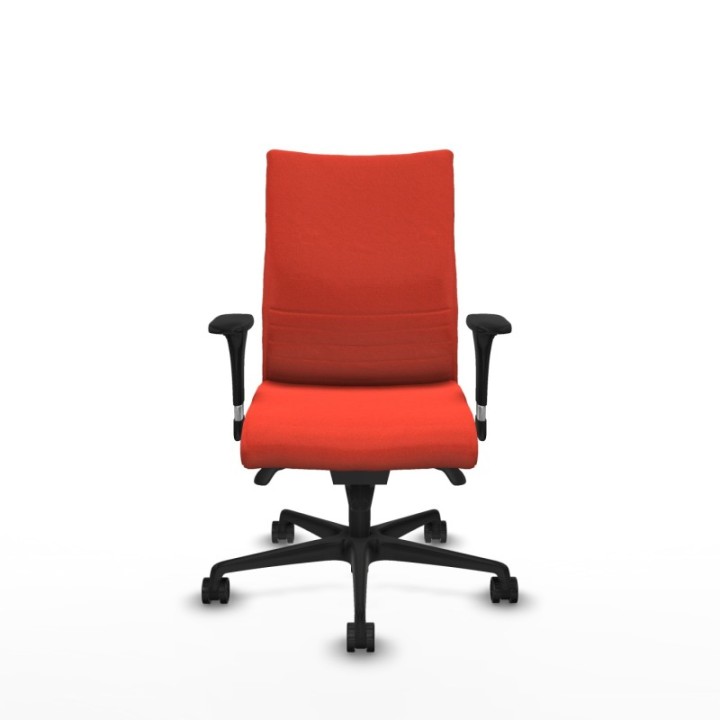 Albacete confidente sincro bali naranja oscuro brazos 1D base nailon ruedas 65 mm nailon