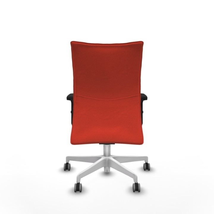 Albacete confidente sincro bali naranja oscuro brazos 2D base blanca ruedas 65mm engomadas