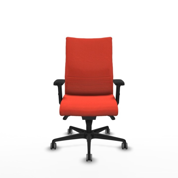 Albacete confidente sincro bali naranja oscuro brazos 2D base nailon ruedas 65mm engomadas