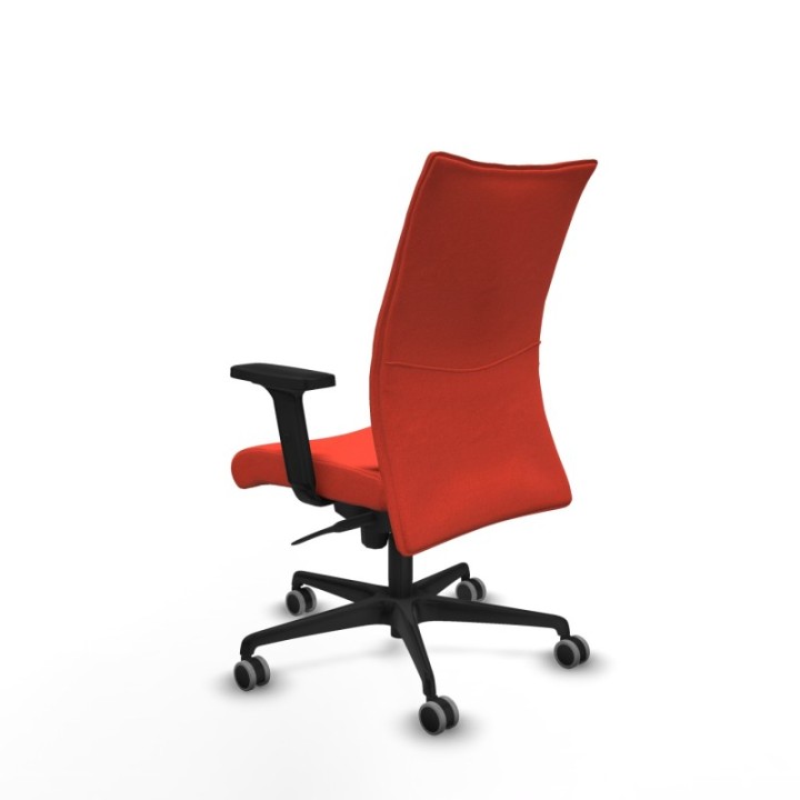 Albacete confidente sincro bali naranja oscuro brazos 2D base nailon ruedas 65mm engomadas