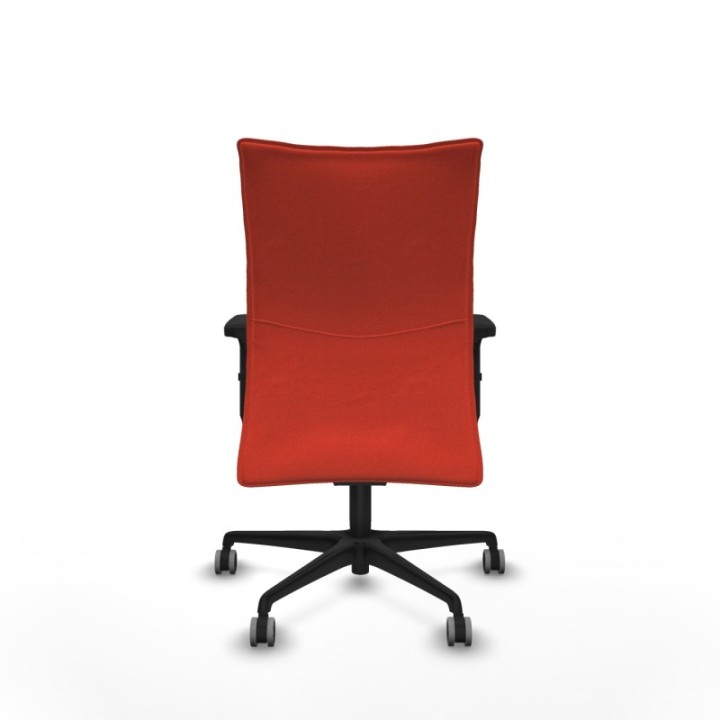 Albacete confidente sincro bali naranja oscuro brazos 2D base nailon ruedas 65mm engomadas