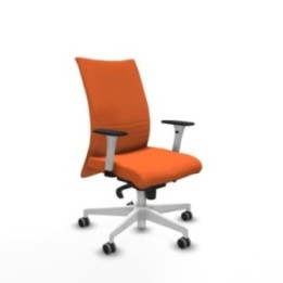 Albacete confidente sincro bali naranja brazos 1D blancos base blanca ruedas 65mm engomadas