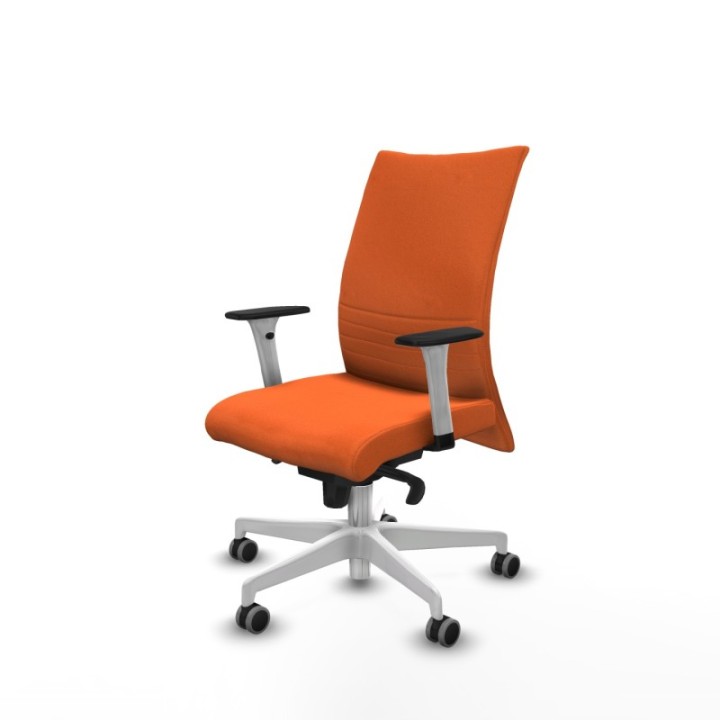 Albacete confidente sincro bali naranja brazos 1D blancos base blanca ruedas 65mm engomadas