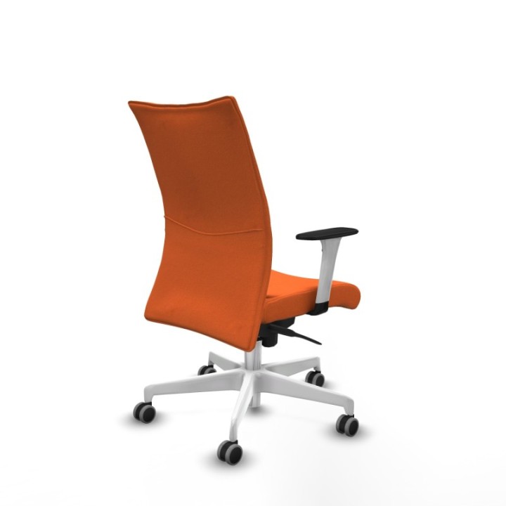 Albacete confidente sincro bali naranja brazos 1D blancos base blanca ruedas 65mm engomadas