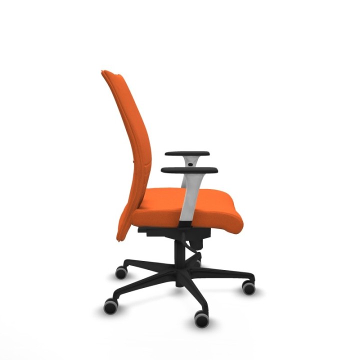 Albacete confidente sincro bali naranja brazos 1D blancos base nailon ruedas 65mm engomadas