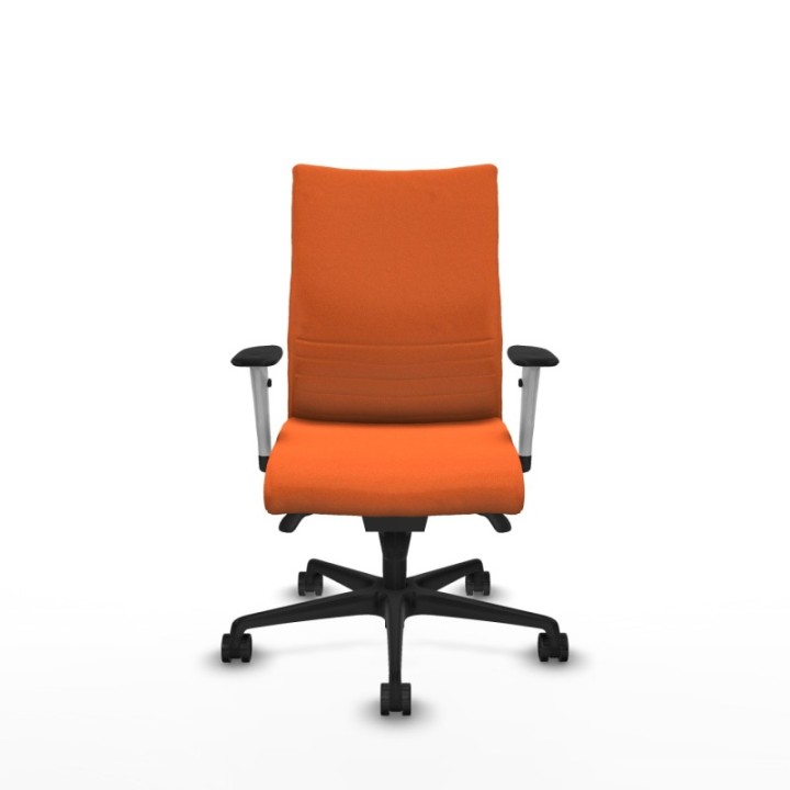 Albacete confidente sincro bali naranja brazos 1D blancos base nailon ruedas 65 mm nailon