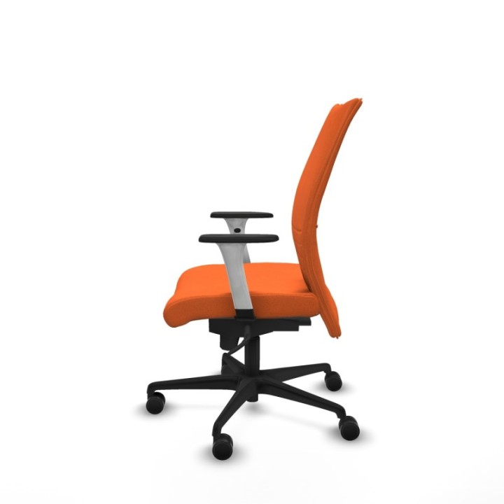 Albacete confidente sincro bali naranja brazos 1D blancos base nailon ruedas 65 mm nailon