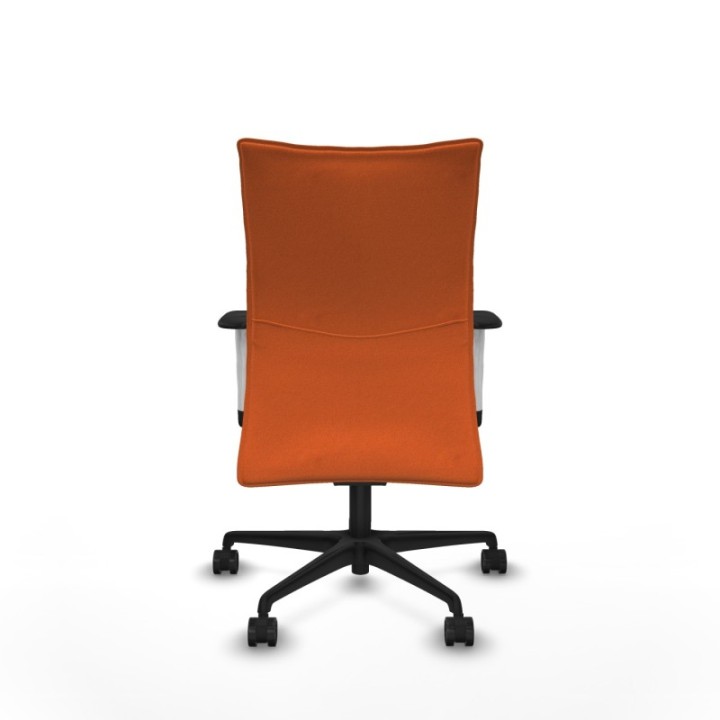 Albacete confidente sincro bali naranja brazos 1D blancos base nailon ruedas 65 mm nailon