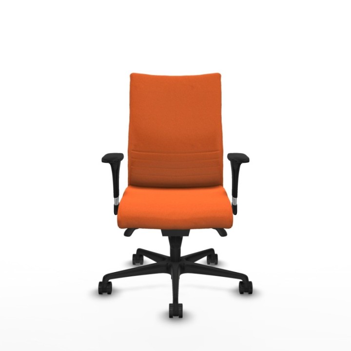 Albacete confidente sincro bali naranja brazos 1D base nailon ruedas 65 mm nailon