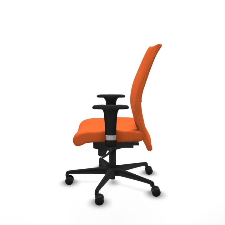 Albacete confidente sincro bali naranja brazos 1D base nailon ruedas 65 mm nailon