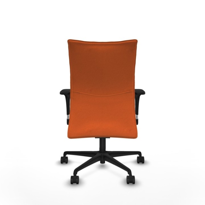 Albacete confidente sincro bali naranja brazos 1D base nailon ruedas 65 mm nailon