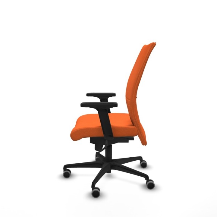 Albacete confidente sincro bali naranja brazos 2D base nailon ruedas 65mm engomadas