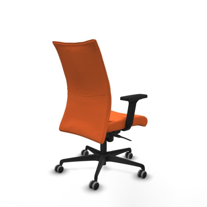 Albacete confidente sincro bali naranja brazos 2D base nailon ruedas 65mm engomadas