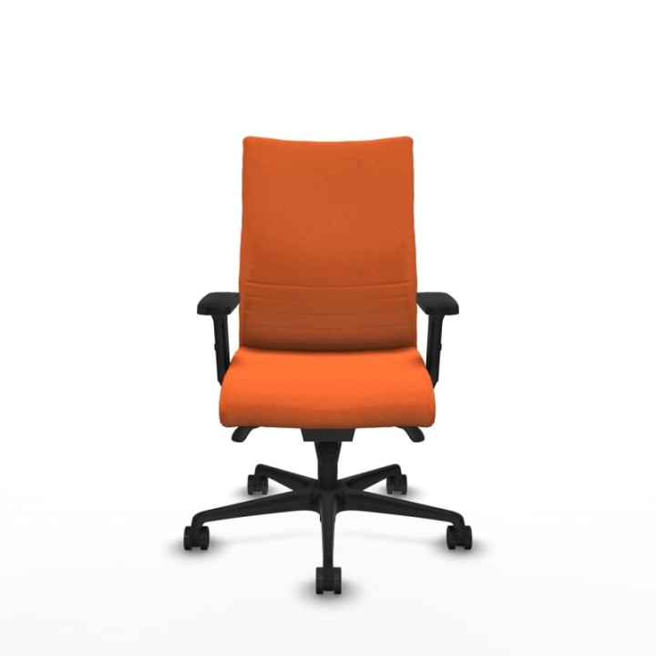 Albacete confidente sincro bali naranja brazos 2D base nailon ruedas 65 mm nailon