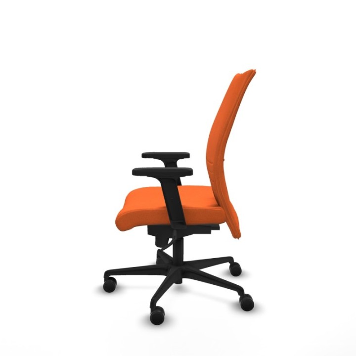 Albacete confidente sincro bali naranja brazos 2D base nailon ruedas 65 mm nailon