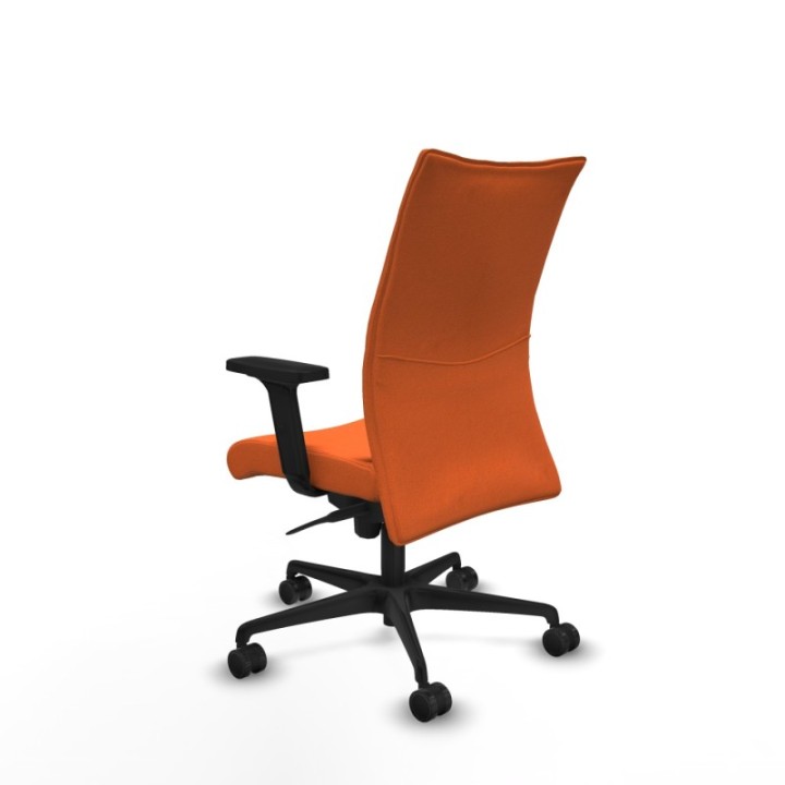 Albacete confidente sincro bali naranja brazos 2D base nailon ruedas 65 mm nailon