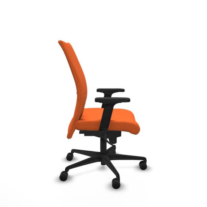 Albacete confidente sincro bali naranja brazos 2D base nailon ruedas 65 mm nailon