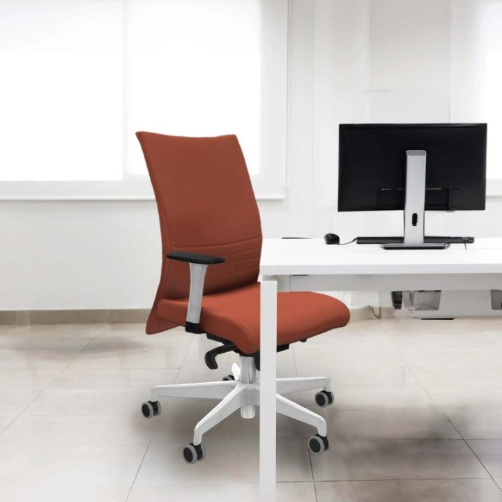 Albacete confidente sincro bali rojo brazos 1D blancos base blanca ruedas 65mm engomadas