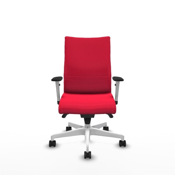 Albacete confidente sincro bali rojo brazos 1D blancos base blanca ruedas 65 mm nailon