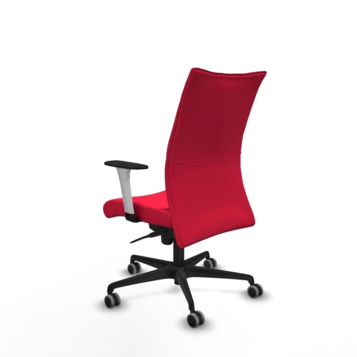 Albacete confidente sincro bali rojo brazos 1D blancos base nailon ruedas 65mm engomadas