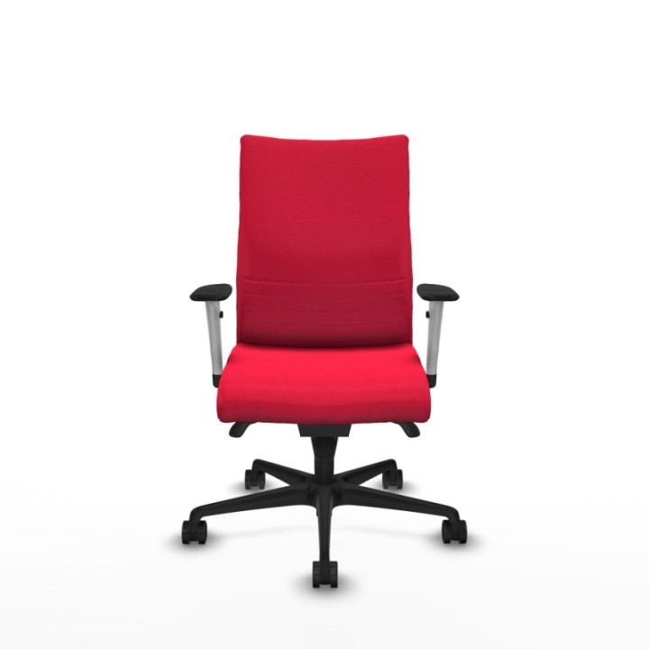 Albacete confidente sincro bali rojo brazos 1D blancos base nailon ruedas 65 mm nailon