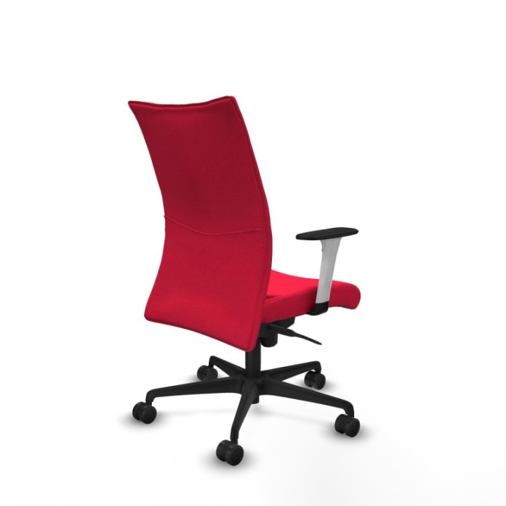 Albacete confidente sincro bali rojo brazos 1D blancos base nailon ruedas 65 mm nailon