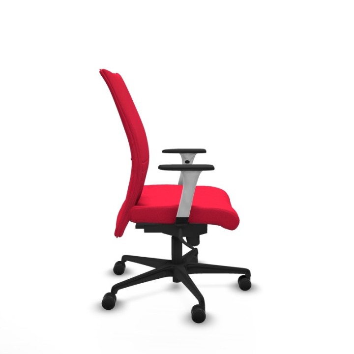 Albacete confidente sincro bali rojo brazos 1D blancos base nailon ruedas 65 mm nailon