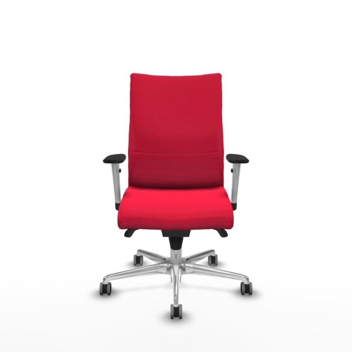 Albacete confidente sincro bali rojo brazos 1D blancos base aluminio ruedas 65mm engomadas