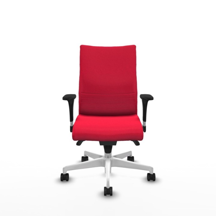 Albacete confidente sincro bali rojo brazos 1D base blanca ruedas 65 mm nailon