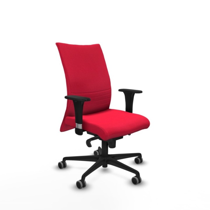 Albacete confidente sincro bali rojo brazos 1D base nailon ruedas 65mm engomadas