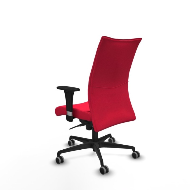 Albacete confidente sincro bali rojo brazos 1D base nailon ruedas 65mm engomadas